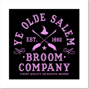 Wiccan Occult Witchcraft Salem Broom Company Posters and Art